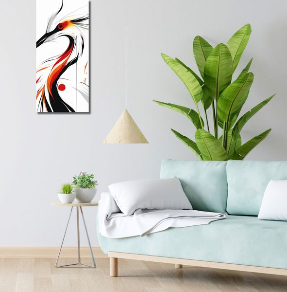 Obraz 30x70cm Bocian zdjęcie 2