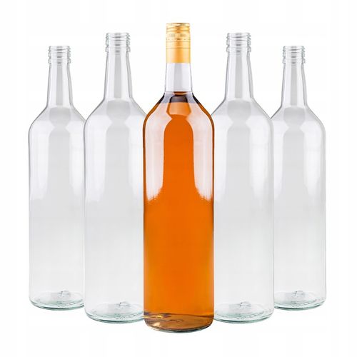 10x BUTELKI MONOPOLOWE 1L 1000 ml WÓDKĘ BIMBER SOK nalewki z zakrętką na Arena.pl