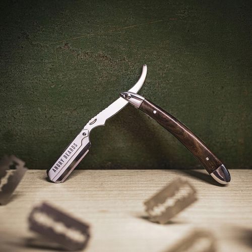 Brzytwa Do Golenia na Żyletki Angry Beards Shavette ZIZKA z etui na Arena.pl