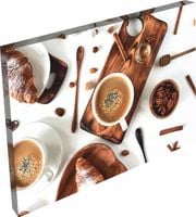 OBRAZ na płótnie do kuchni Cafe kawa napisy 120x80