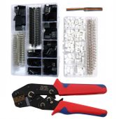 Zestaw szczypcy zaciskania DuPont złączami JST-PH 2,0/JST-XH 2,54 mm