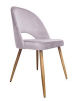 Krzesło Polo noga dąb MG55 szary róż