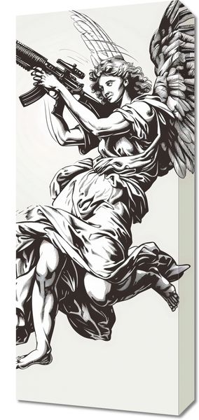 Obraz 30x70cm Anioł Wojny zdjęcie 1