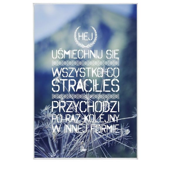 Uśmiechnij się - magnes szklany zdjęcie 1