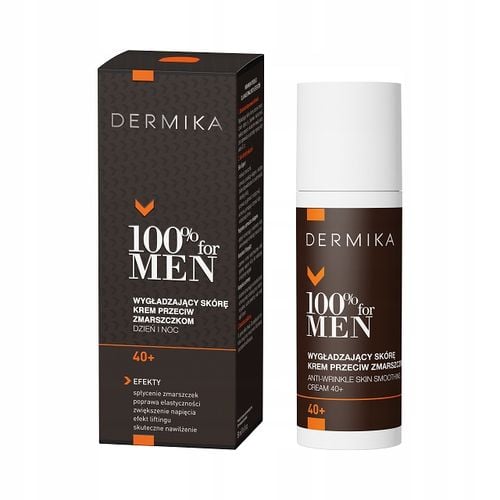DERMIKA 100% for MEN wygładzający KREM przeciwzmarszczkowy 40+ 50ml na Arena.pl
