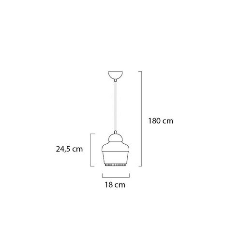 Lampa wisząca bell biała na Arena.pl