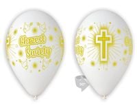 balony premium chrzest święty, 30cm -  5 szt.