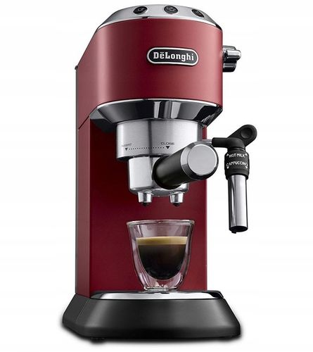 Ciśnieniowy Ekspres kolbowy do kawy spieniacz SLIM DeLonghi EC685.R (NK) na Arena.pl