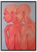 Plakat obrazy portrety postacie w ramce 50x70 cm w czarnej ramie