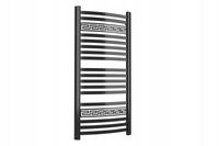 GRZEJNIK ŁAZIENKOWY -GREEK 750/570 CZARNY POŁYSK