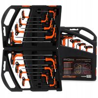 ZESTAW KLUCZY ŚRUBOKRĘTÓW TORX IMBUS 16SZTUK WKRĘTAKI KLUCZE WALIZKA KRAFT