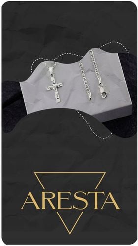 ŁAŃCUSZEK Z KRZYŻYKIEM KRZYŻ SREBRNY 925 DŁUGOŚĆ 55cm SPLOT GUCCI PUDEŁKO na Arena.pl