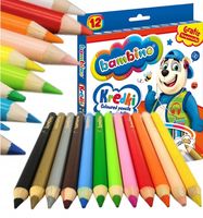 Bambino Kredki ołówkowe grube 12 kolorów okrągłe