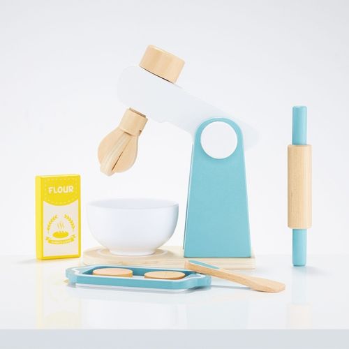 Zabawka Edukacyjna DREWNIANY MIKSER BLENDER ROBOT KUCHENNY DLA DZIECI 3+ na Arena.pl