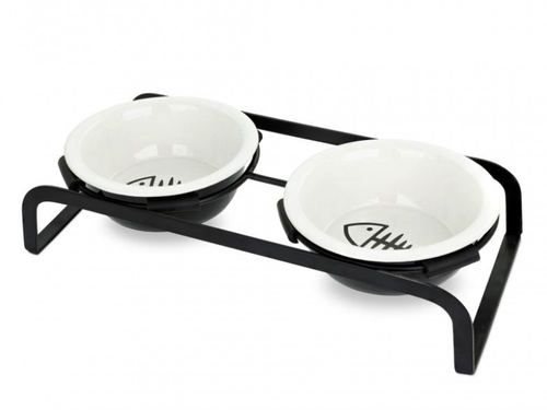 BARRY KING Miski ceramiczne na stojaku dla kota miska na wodę karmę Loft na Arena.pl