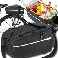 DUŻA TORBA NA BAGAŻNIK NA ROWER TERMICZNA SAKWA ROWEROWA ODBLASKOWA