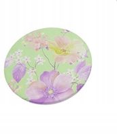 Eleganckie lusterko kieszonkowe 6 cm podwójne kwiaty wielokolorowe