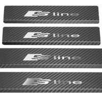 Listwa progowa AUDI A4 B9 SLINE Stal nierdzewna 304 carbon 4szt