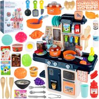 Kuchnia Dziecięca Dla Dzieci Garnki Talerze Dźwięk Światło Para Woda