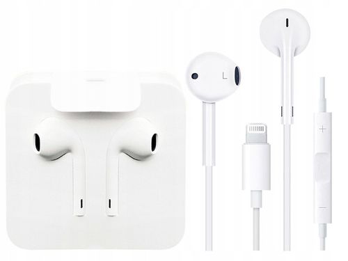 ORYGINALNE SŁUCHAWKI APPLE EARPODS LIGHTNING MMTN2ZM/A IPHONE XS 12 13 14 na Arena.pl