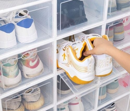 10 x PUDEŁKO POJEMNIK ORGANIZER NA BUTY Z KLAPĄ na Arena.pl