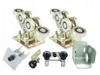 Zestaw wózek wózki rolki do bram bramy przesuwnej 70x70 6 rolek 6-ta