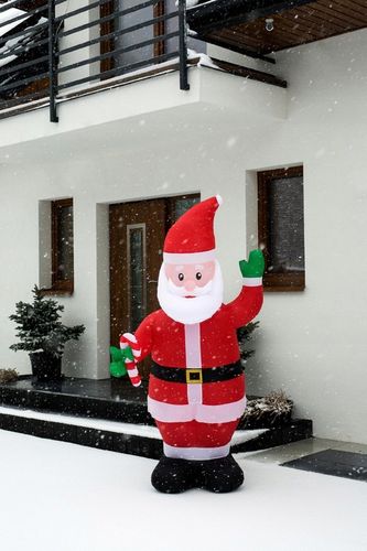 MIKOŁAJ nadmuchiwany ŚWIECĄCY DUŻY pompowany LED 215cm dmuchawiec na Arena.pl