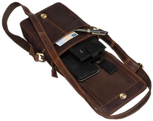 torba męska ze skóry naturalnej na ramię  peterson na Arena.pl