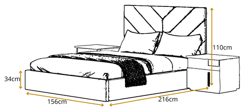 Łóżko Sypialniane Adams, eleganckie i wygodne. na Arena.pl