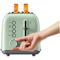 BUYDEEM Toster na 2 kromki, model DT620E, kolor Cozy Greenish, EU