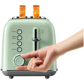 BUYDEEM Toster na 2 kromki, model DT620E, kolor Cozy Greenish, EU