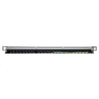 Patch panel 19'' Netrack 24-porty kat. 5e FTP, 0,5U z półką