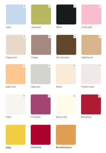 Półki serca zestaw 3 sztuki kolory półka serce seduszko na Arena.pl