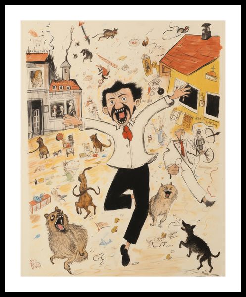 Plakat 40x50cm Chaos w Miasteczku zdjęcie 3
