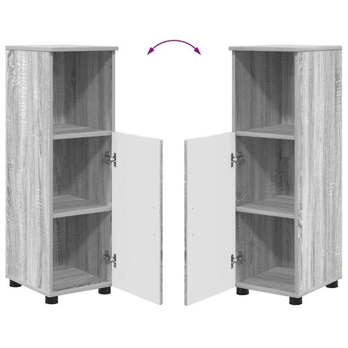 Szafka Łazienkowa z półką Szary dąb sonoma 30 x 35 x 95 cm na Arena.pl