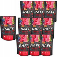 Rafi Mokra karma dla psów z wołowiną w saszetkach 300 g x 10 sztuk