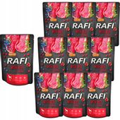 Rafi Mokra karma dla psów z wołowiną w saszetkach 300 g x 10 sztuk