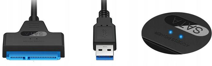 ADAPTER USB 3.0 SATA PRZEJŚCIÓWKA DO DYSKU HDD SSD zdjęcie 2