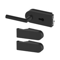 ZESTAW OKUĆ DO DRZWI SZKLANYCH NA WKŁADKĘ LEWY