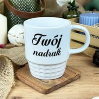 Biały kubek Diamond z Twoim nadrukiem