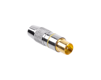 WTY0272 Wtyk anten TV METAL SREBRNY