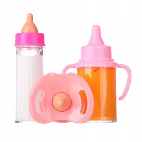 Zestaw magiczna butelka mleko bidon sok smoczek dla lalki HX853-1 na Arena.pl