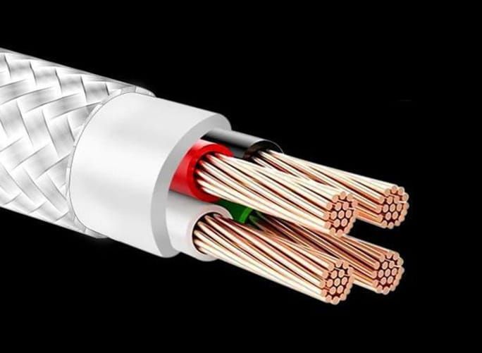 Kabel micro USB z oplotem Spider (2 m, biały) zdjęcie 3