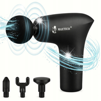 Pistolet do masażu Mini massage gun 4 końcówki Ręczny mocny cichy masażer