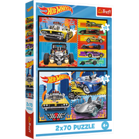 Puzzle - 2x70 - Samochodziki - Hot Wheels Trefl 34442