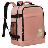 pojemny, podróżny plecak kabinowy z portem usb w różowym kolorze