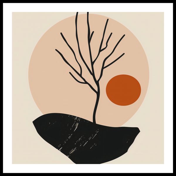 Plakat 50x50cm Nagie Drzewo zdjęcie 3