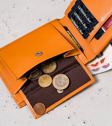 minimalistyczny portfel ze skóry naturalnej - peterson na Arena.pl