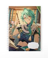 Zeszyt A5 100 stron w kratkę Genshin Impact - Baizhu