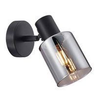 Regulowany kinkiet ścienny Santia SPL-65342-1-BK-SG Italux czarny szary